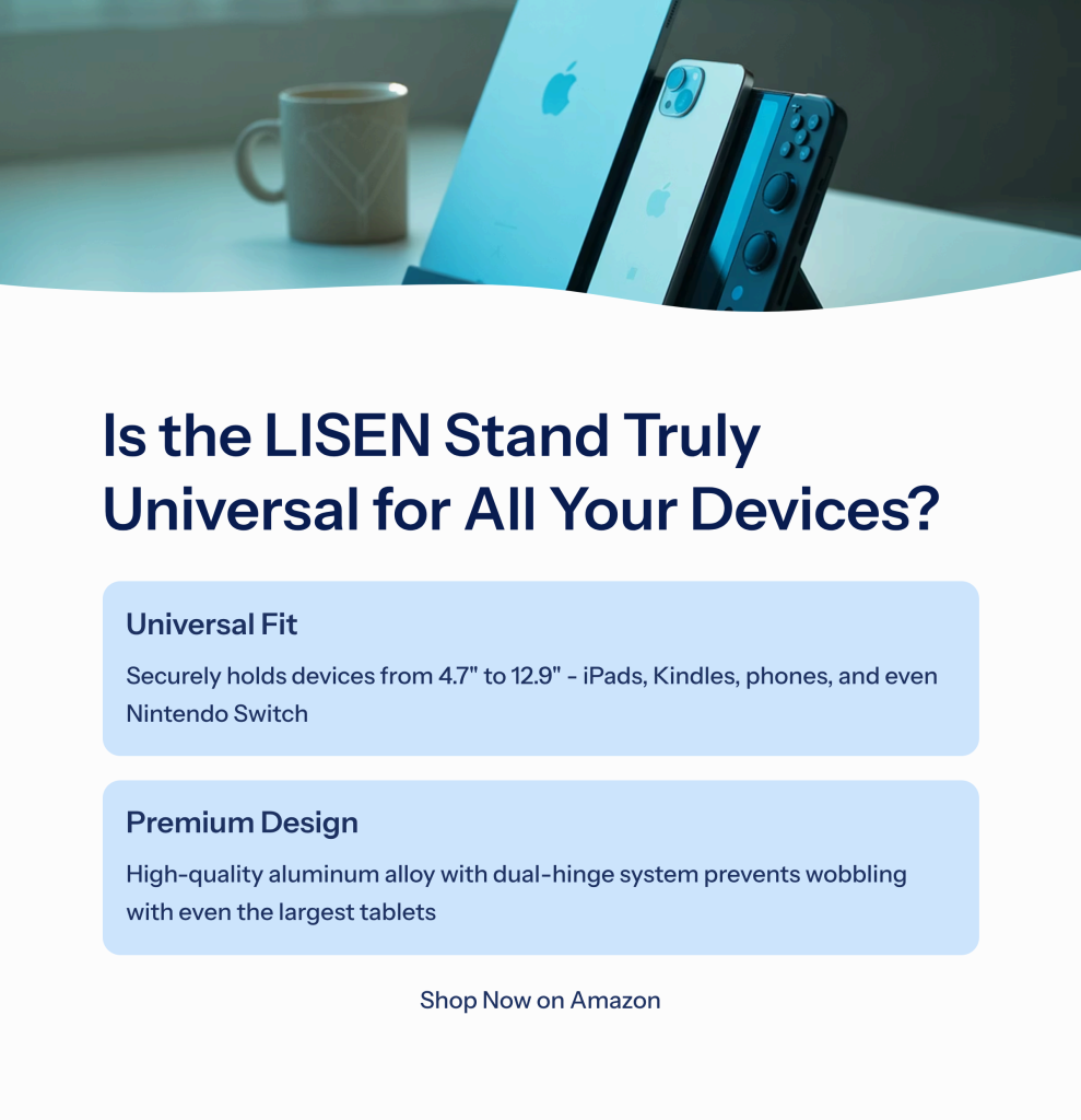 Is the Lisen iPad holder truly universal? We review its compatibility and versatility to help you decide if it's the only stand you'll ever need.
